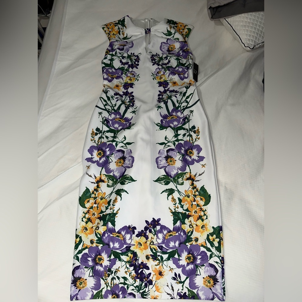 Floral White Dress